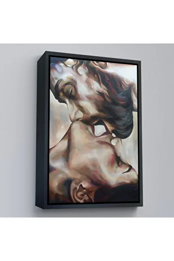 indispensablely Framed Kissing Couple Painting-7956