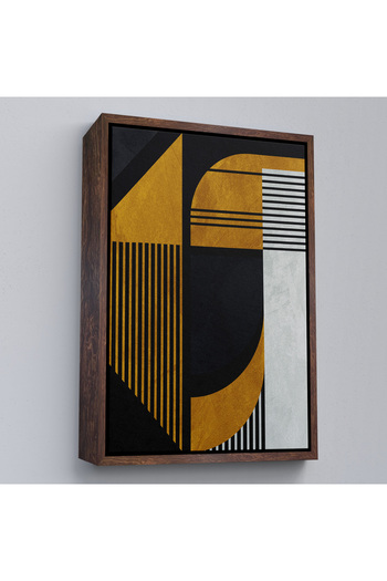 indispensablely Framed Geometric Abstract Painting-7871