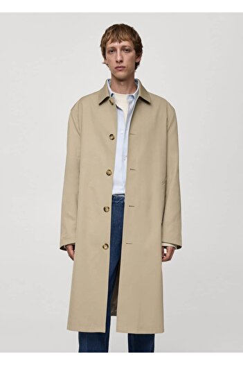 MANGO Man Wasserdichter Trenchcoat mit entspannter Passform