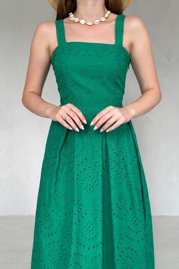 Elbee Fashion Woman Φόρεμα Brode με κρεμαστή συσκευή