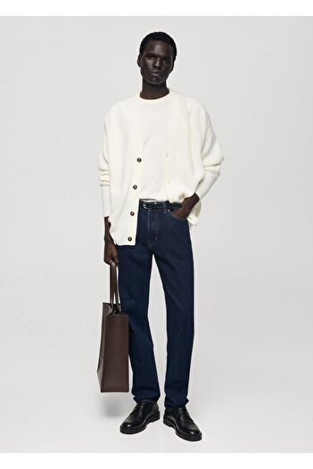 MANGO Man Брюки Bob Jean Regular Fit темного кольору в стилі "боб-джинс