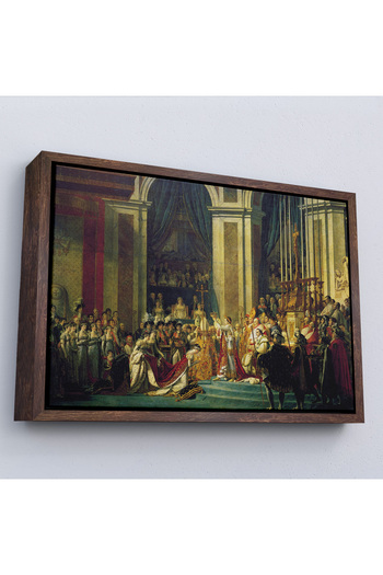 N NOXXO Wooden Framed Jacques-Louis David - the Coronation of Napoleon Painting-7082