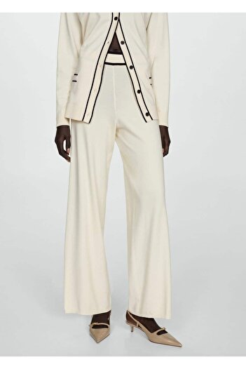 MANGO Woman Straight Cut Knitwear Trousers
