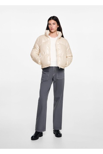 Mango Teen Metal Detailed Puffer Anorak