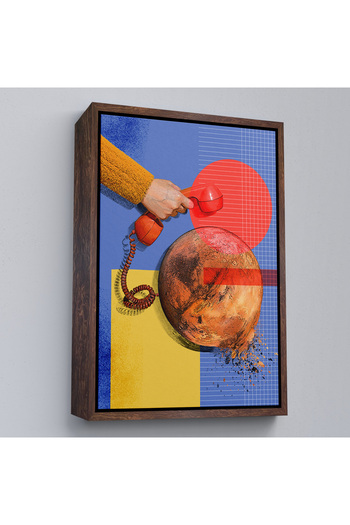 indispensablely Framed Mars Bound Fixed Phone Table-7915