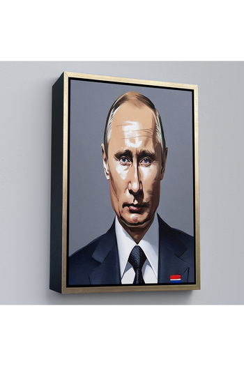 indispensablely Painting of the President of Russia with Frame-7737