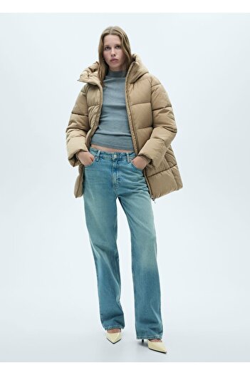 MANGO Woman Quilted Hooded Anorak