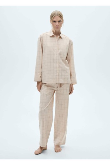 MANGO Woman Zweiteiliger kariertes Pyjama