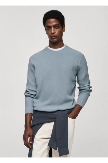 MANGO Man Geflochtener Pullover aus Baumwollstrick