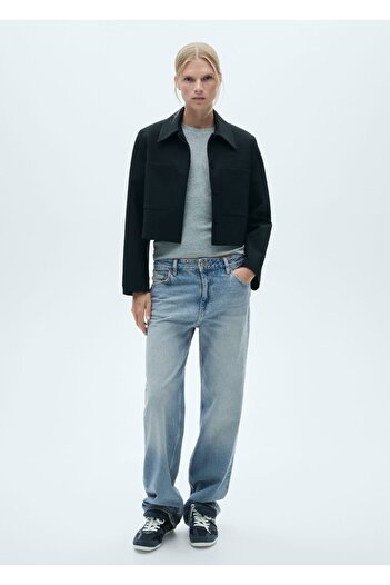 MANGO Woman Straight Cut Low Waist Jeans