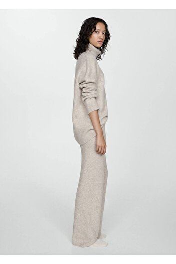 MANGO Woman Straight Cut Knitwear Trousers