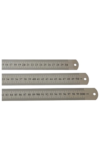 Linea LINEA STEEL RULER SET 3 PIECES (30-50-100 cm)