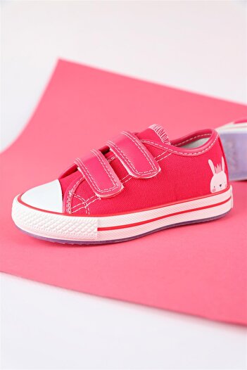 Dudino 27-31 Numara Wawe White Rabbit Pembe Ayakkabı