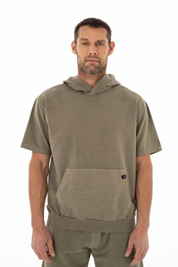 Arma Ανδρικό φούτερ Khaki Oversize Capuchon Y 25254376501