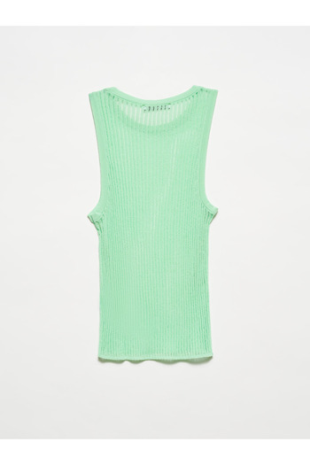 Dilvin 10410 Crew Neck Knitwear Athlete-Water Green