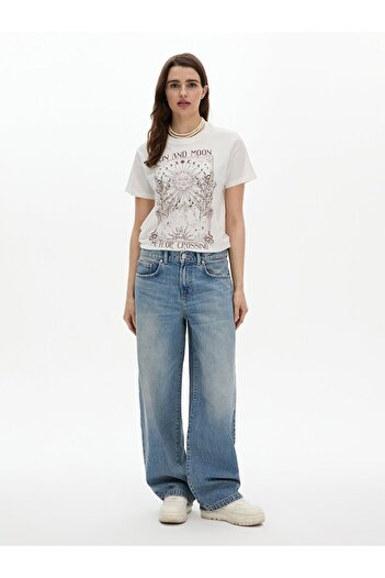Ltb Pantaloni largi din jeans Larrie