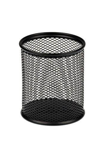 Bigpoint Metal Perforated Pen Holder Black Fx