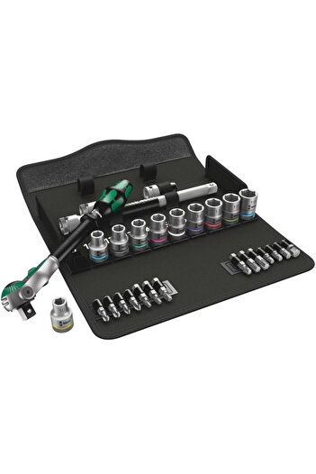 wera 8100 Sc 6 - Çirçır Zyklop Socket Bit Set 1/2"