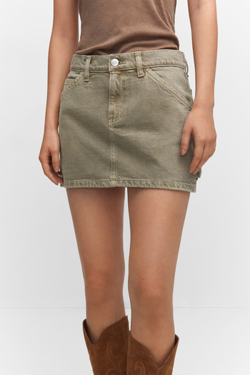MANGO Denim Mini-Skirt