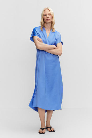 MANGO Woman Side Slit Dress