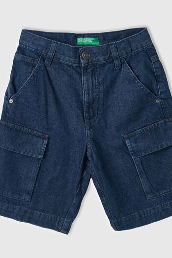 Benetton Pantaloni scurți Bermuda pentru băieți - Bleumarin