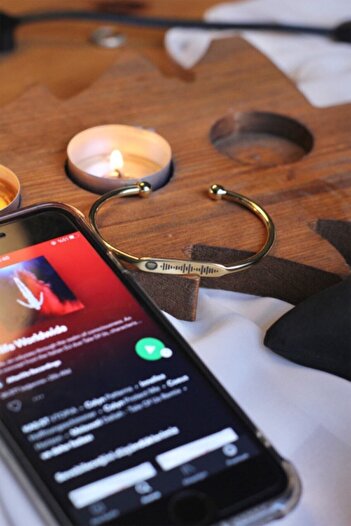 racavarta Spotify Bileklik, Spotify Mat Siyah Bileklik , Spotify Altın Sarısı, Spotify Silver