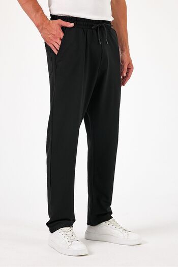 THE RULE Black Baggy Summer Sweatpants - Loose Fit, Comfortable Cotton