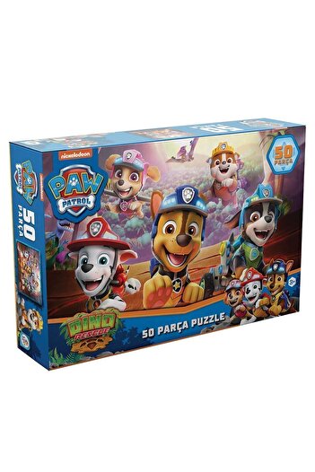 LAÇO KİDS PW7928 Paw Patrol Dino Rescue 50 Parça Çocuk Puzzle
