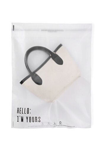 House Of Pack Buzlu Şeffaf Kargo Poşeti - 35x45 Cm - ' Hello I'm Yours ' Baskılı - 50 Adet