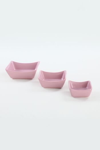 Keramika Βιολετί Σανδάλι Μπολ / Μπολ Σάλτσας 08-10-12 cm 6 τμχ