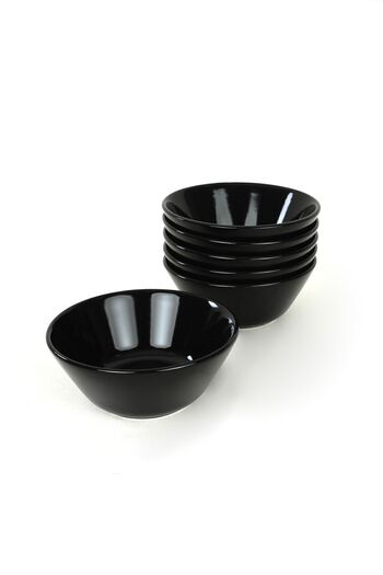 Keramika Black Hitite Bowl 14 cm 6 Pieces 650