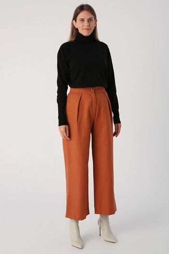 ALLDAY Tile Pleated Wide Leg Trousers