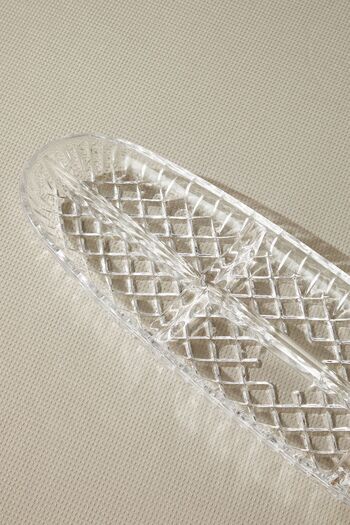 Glamis Selen Concept Cage Model 6 Compartment Handmade Glass Boat Plate