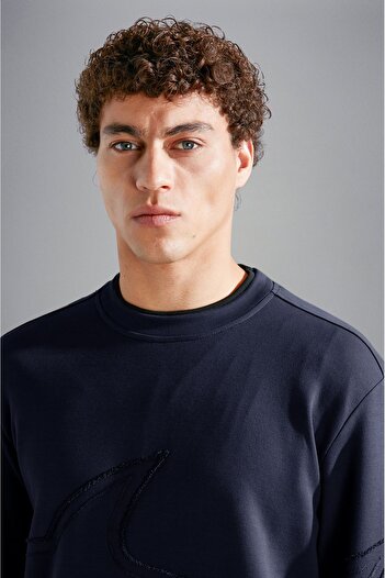 PAUL&SHARK MEN'S KNITTED SWEATSHIRT C.W. COTTON
