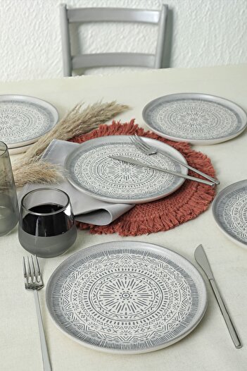 Keramika Stone Cake Plate 22 Cm 6 Pieces 21426