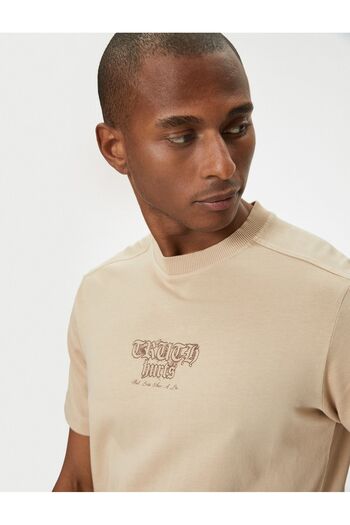 Koton Men's Slogan Printed T-Shirt