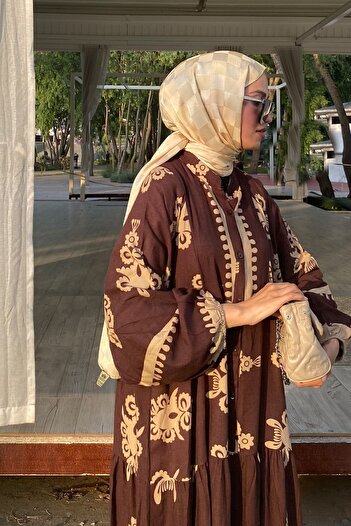 QLAY Γυναικείο φόρεμα Premium Viscose με Ethnic σχέδιο