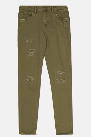 Levi's Kids Girl Super Skinny Jeans, Olive