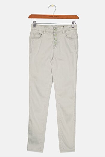 Guess Kids Girl Skinny Fit Washed Stretchable Jeans, Green