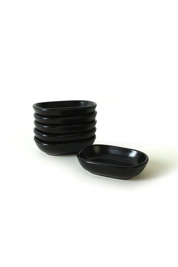 Keramika Matte Black Noyan Snack Bowl 11 Cm 6 Pieces 956