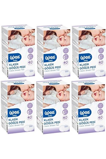 Wee Classic Breast Pad 6 Pieces of 40
