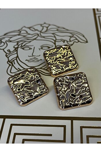 ODDA TASARIM ATÖLYESİ Amorphous Design Metal Rose Gold Jacket Trenckot Button