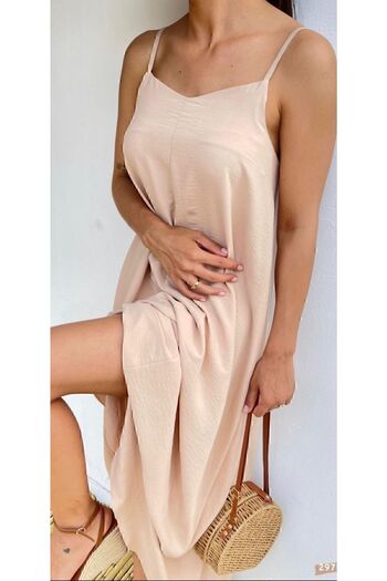 Kese Pijama Women's Rope Strap Long Dress