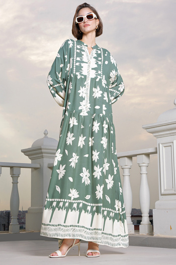 Bigdart Çağla Authentic Patterned Dress - 2423