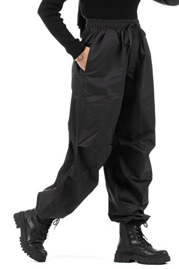 Sevitli Parasut Fabric Trousers-black