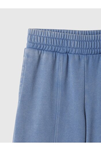 GAP Kız Çocuk Mavi Vintage Soft Wide-Leg Eşofman Altı