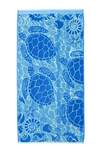 Özdilek Βελούδινη πετσέτα θαλάσσης 70x140 εκ. Summer Heat Ocean Turtles