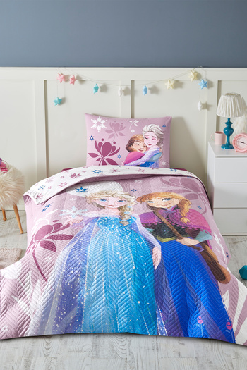Özdilek Frozen Discover Single Disney Licensed Elastic Fitted Bed Sheet Quilted Children's Duvet Cover T