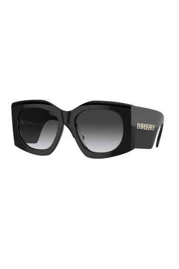 BURBERRY Woman Irregular Sunglasses- Be 4388u - Lense Size:55mm - Black