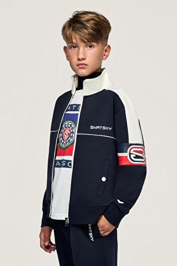 SWATSKY Bg Store Boy's Navy Blue Jacket